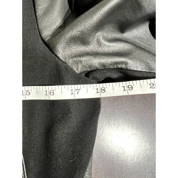 VINCE Leather Moto Jacket M | Mixed Media Magic | Soft Power - Picture 8 of 13